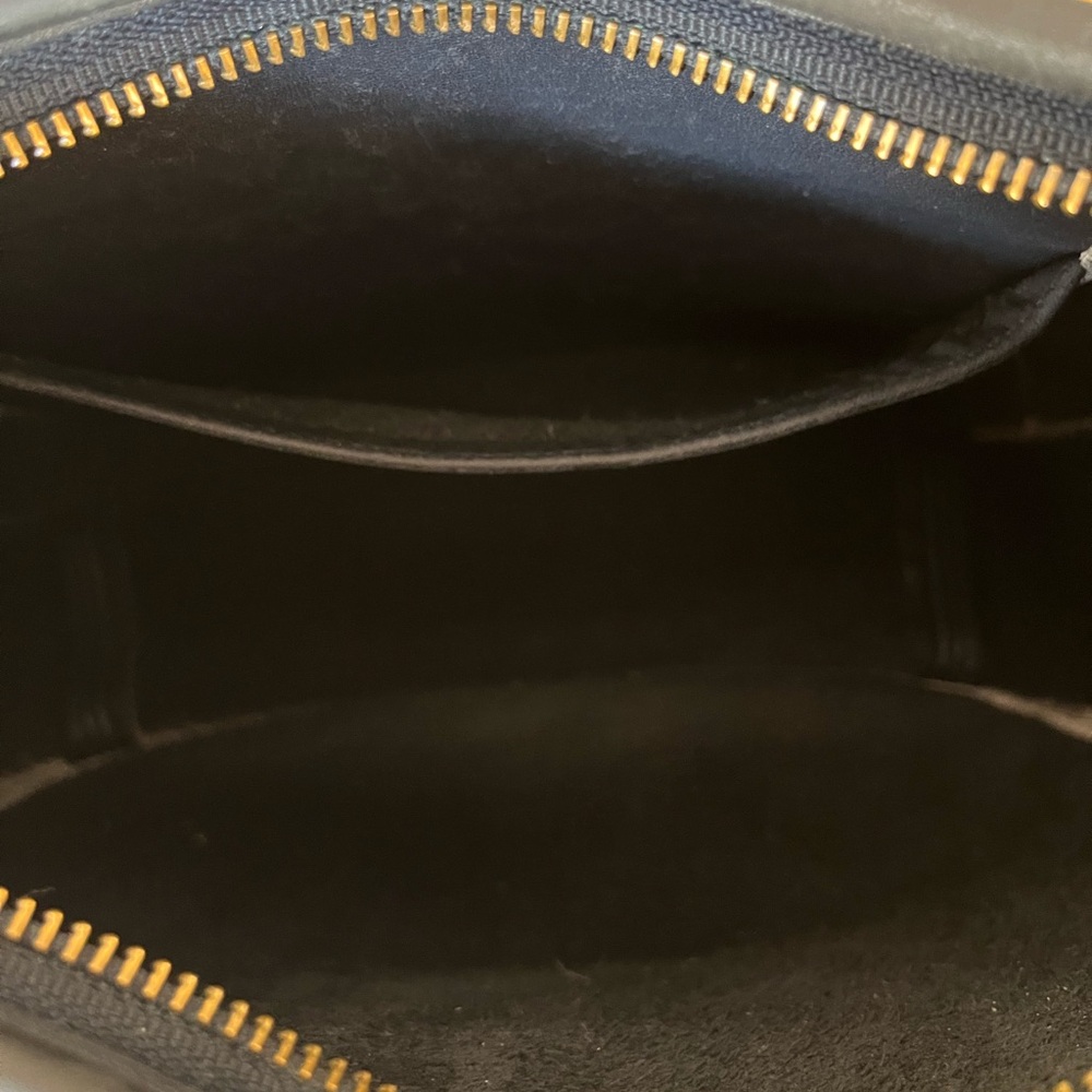 Coach Vintage Ergo Pocket Zip Bag Glovetanned Leather 9033 Black - Picture 10 of 12